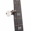 Close up of 5th string tuner on Deering Artisan banjo card