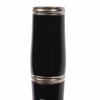 Close-up of the clarinet barrel on a used Yamaha YCL-20 student clarinet. card