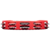 Meinl Percussion Headliner® Series Hand Held ABS Tambourine, Dual row, Red, Stainless steel jingles