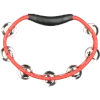 Meinl Percussion Headliner® Series Hand Held ABS Tambourine, Dual row, Red, Stainless steel jingles