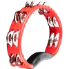 Meinl Percussion Headliner® Series Hand Held ABS Tambourine, Dual row, Red, Stainless steel jingles