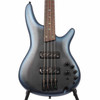 Close-up front view of the Ibanez SR500N electric bass guitar in Midnight Arctic Ocean Matte showing the Nordstrand pickups, control layout, and bridge.