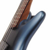 Close-up angled view of the Ibanez SR500N electric bass guitar showing the sculpted body contour and bolt-on neck joint.
