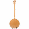 Full rear view of Deering Goodtime open-back banjo showing natural maple neck and wood rim. card