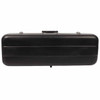 Black rectangular viola hard case with carrying handle and metal latches. card
