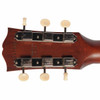 Rear view of the Gibson headstock showing the tuning machines and serial number. card