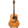 Full front view of the used 1992 Washburn D-25S/N natural dreadnought acoustic guitar. card