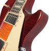 Treble side of Gibson Les Paul Studio Session (AA Top, Ebony Fingerboard, Cream Trim) - Bourbon Burst card
