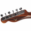 Rear view of the Fender headstock showing Fender-branded tuning machines and the Custom Shop Limited Release logo. card