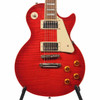 2019 Epiphone Les Paul Standard Pro electric guitar in Transparent Cherry Red, front body view. card