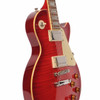 Angled front view of the 2019 Epiphone Les Paul Standard Pro showing the flamed maple top, humbucker pickups, and Tune-o-Matic bridge. card