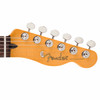 Front headstock of the Fender 75th Anniversary Player II Sparkle Telecaster with Fender logo and vintage-style tuning machines. card