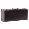 Yamaha YAS-23 alto saxophone hard case with brown exterior, metal hardware, handle, and Yamaha badge. card