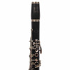 Close-up of the upper joint on a 1997 Buffet Crampon R13 clarinet showing the nickel-plated keywork and tone holes. card