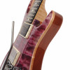 Close-up of the upper body on a 2014 PRS Custom 24 Floyd highlighting the Violet figured maple top and carved body. card