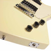 Angled body view showing the controls, bridge, and output jack. card