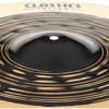 Close-up of the bell and dual-finish playing surface on the Meinl Classics Custom Dual 18-inch crash cymbal. card
