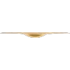 Side profile of the Meinl HCS 16-inch Trash China cymbal showing its shallow china shape and upturned edge. card