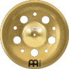 Rear view of the Meinl HCS 16-inch Trash China cymbal showing the underside, cutout pattern, and brass finish. card