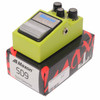 Three-quarter view of the Maxon SD9 Sonic Distortion guitar effects pedal displayed on its original product box. card