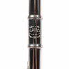 Close-up of the Jupiter logo engraved on the flute body. card