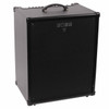 Front three-quarter view of the Boss Katana KTN210B bass amplifier showing the cabinet depth and top-mounted handle. card