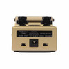 Top rear view of BOSS RT-2 Rotary Ensemble pedal showing DC input and Rise/Fall Time and Drive Knob switches. card