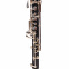 Lower-joint close-up of Selmer 1492B oboe showing keywork with visible tarnish and surface wear. card