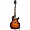 Full front view of 2023 Eastman SB59-SB single-cutaway electric guitar in sunburst finish. card
