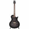 Full front view of PRS SE Tremonti electric guitar with black figured top and bird fretboard inlays. card