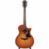 Full front view of Taylor 354ce Studio 12-string guitar with Honeyburst finish, cutaway body, and 12-string headstock. card