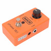 Angled view of MXR Phase 90 showing the Speed knob, input jack, power input, footswitch, and visible edge wear. card