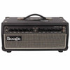 Front view of 2021 Mesa/Boogie Fillmore 25 tube amplifier head with black covering and woven grille. card