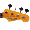 Front headstock close-up showing the Fender Precision Bass logo and four tuning machines. card