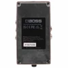 Bottom view showing black base plate, mounting screws, manufacturer information, and serial number label. card