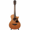 Full front view of Taylor 552ce 12-fret 12-string acoustic-electric guitar in natural finish. card