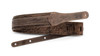 Element 2.5" Distressed Leather Guitar Strap - Dark Brown