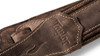 Element 2.5" Distressed Leather Guitar Strap - Dark Brown