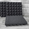 Gator Cases Four (4) Pack of 2?-Thick Acoustic Foam Pyramid Panels 12?x12? ? Charcoal