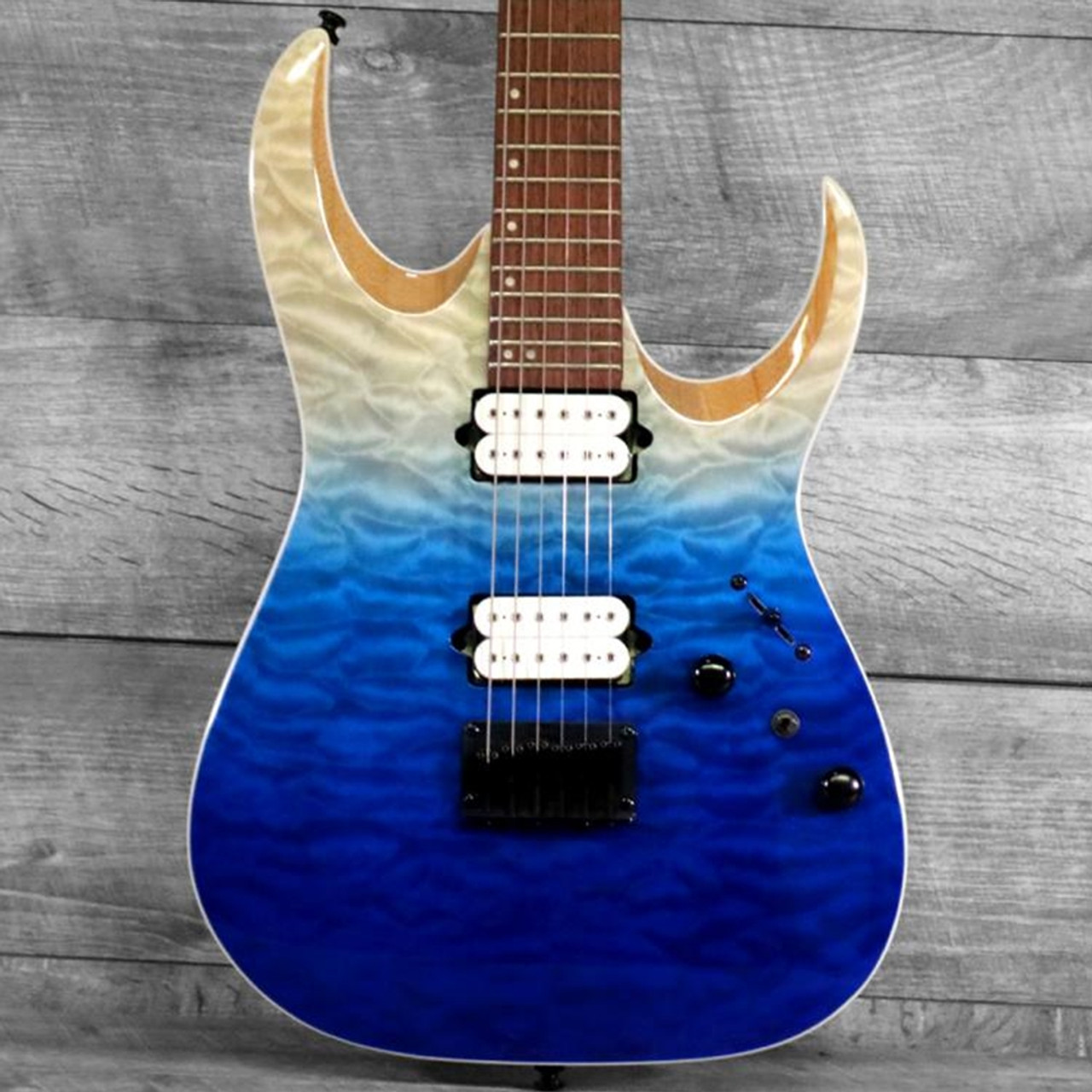 Ibanez High Performance RGA42HPQM Electric Guitar - Blue Iceberg