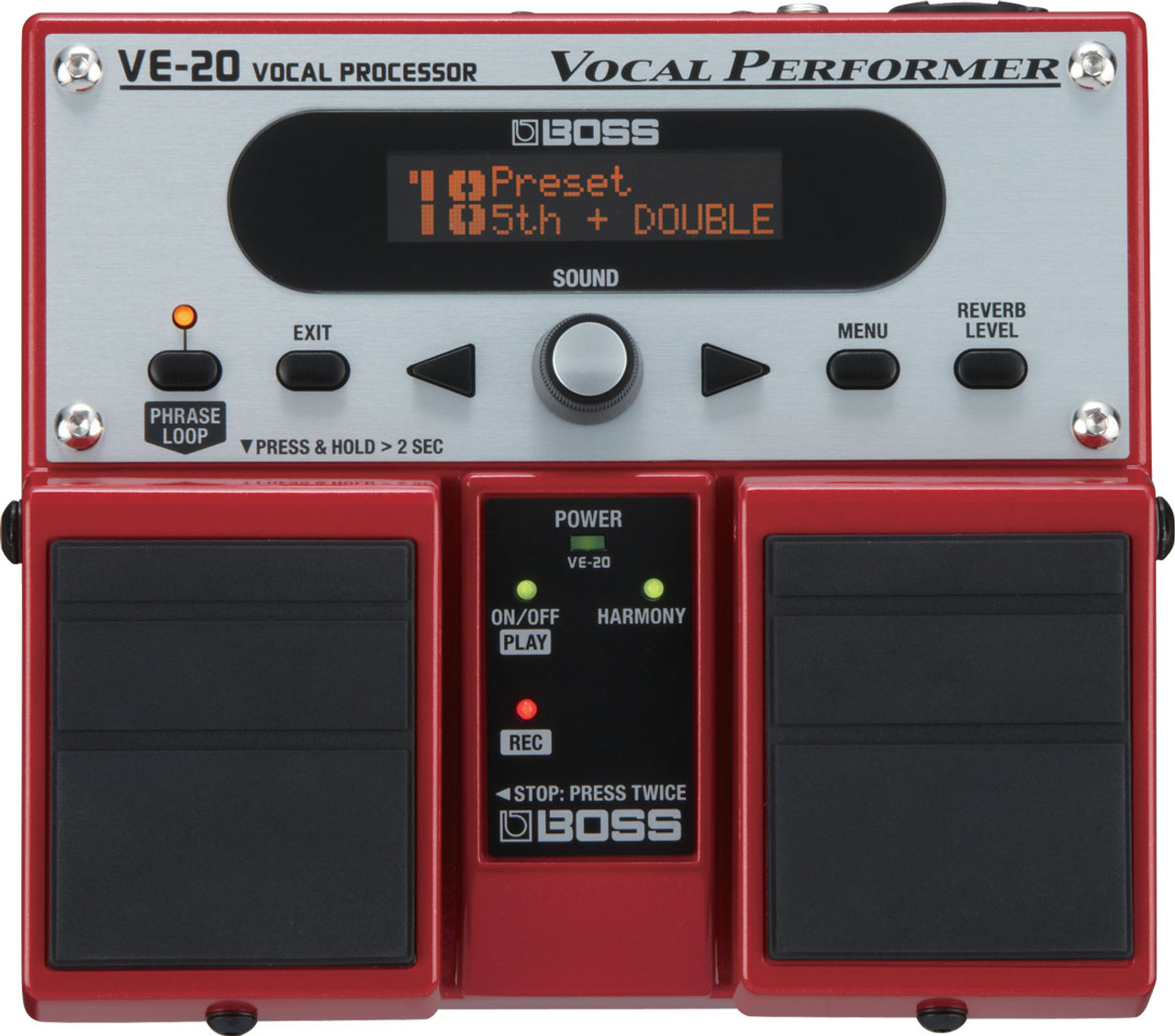 Boss VE-20 Vocal Performer Vocal Effects Pedal - The Music Den