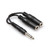 Y Cable, 1/4 in TS to Dual 1/4 in TSF Y Cable, 1/4 in TS to Dual 1/4 in TSF