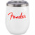 Fender® Red Spaghetti Logo 12oz Tumbler, White Fender® Red Spaghetti Logo 12oz Tumbler, White