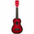 Kala Red Burst Soprano Dolphin Ukulele w/Tote Bag Kala Red Burst Soprano Dolphin Ukulele w/Tote Bag