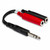 Hosa Y Cable 1/4" TRS - 1/4" TSF Hosa Y Cable 1/4" TRS - 1/4" TSF