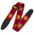Levy's 2" Poly Sun Motif Series Guitar Strap - Red Levy's 2" Poly Sun Motif Series Guitar Strap - Red