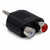 Hosa Female Dual RCA to 3.5 mm TRS Adapter Hosa Female Dual RCA to 3.5 mm TRS Adapter