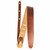 Taylor 2.5" Leather Guitar Strap - Suede Back, Medium Brown