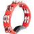 Meinl Percussion Headliner® Series Hand Held ABS Tambourine, Dual row, Red, Stainless steel jingles