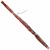 Full view of Fox Renard Model 222 bassoon with reddish-brown maple body and silver-colored keywork. Full view of Fox Renard Model 222 bassoon with reddish-brown maple body and silver-colored keywork.
